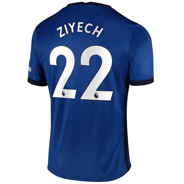 Camiseta Chelsea NO.22 Ziyech 1ª Kit 2020 2021 Azul
